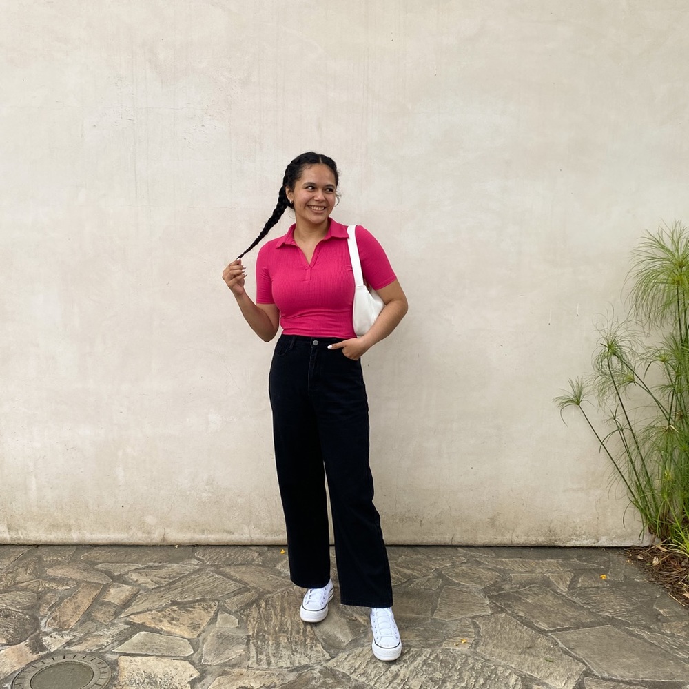 Collar Crop Top